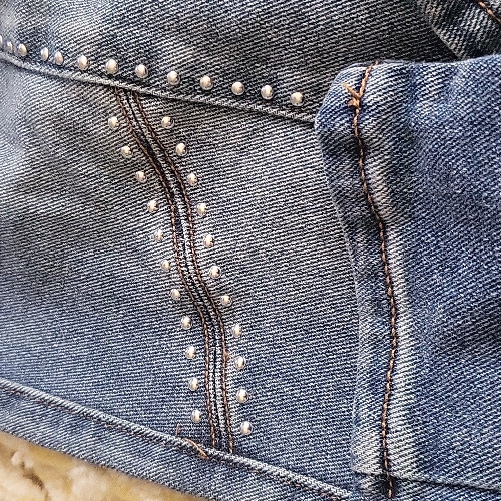 Cato Mid-Rise Studded Jeans
